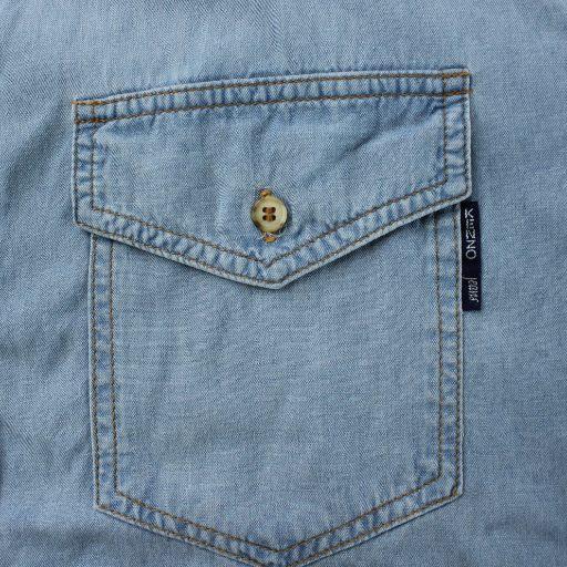 ケンゾー KENZO JEANS 北斎タグ 80s-90s ヴィンテージ デニム シャツ S