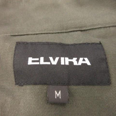 エルビラ ELVIRA コート M ブラウン 緑 グリーン カーキ カモフラ柄 