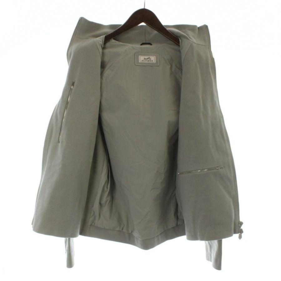 HERMES（エルメス） 未使用品 レザー ジップアップ ブルゾン