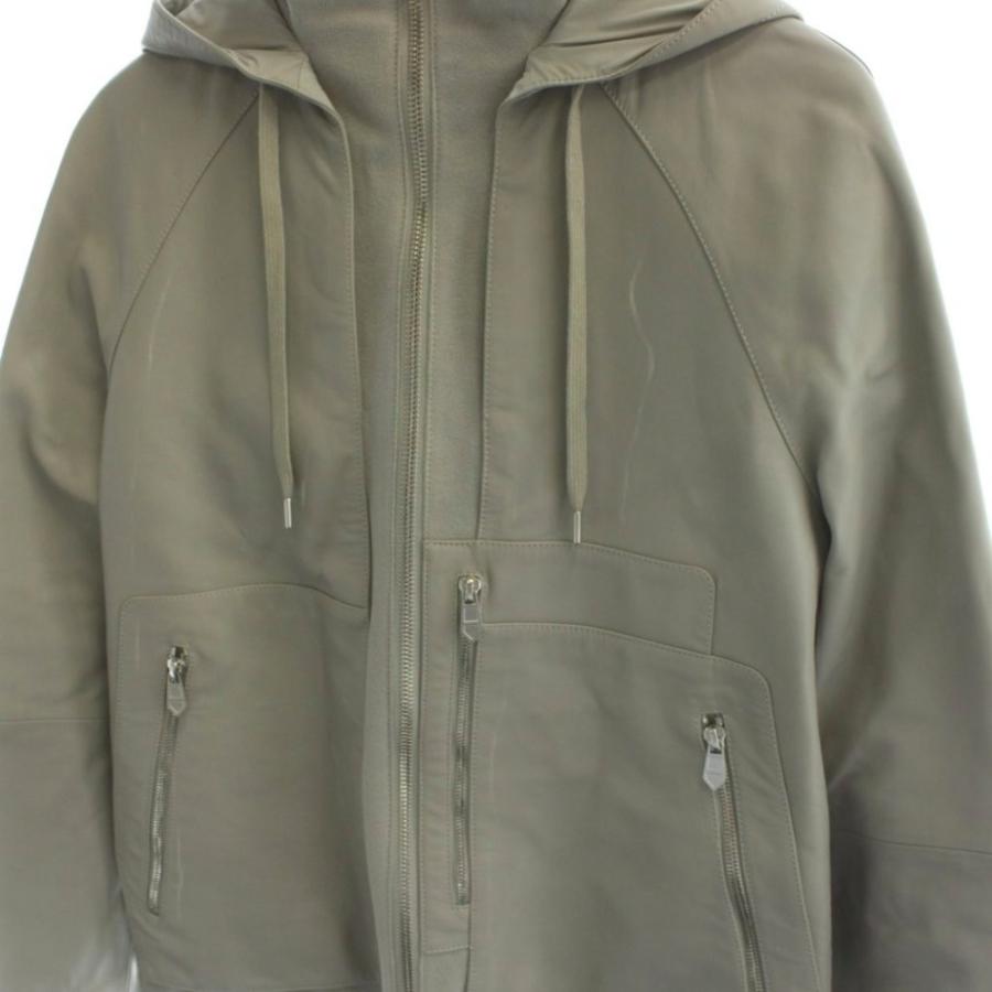 HERMES（エルメス） 未使用品 レザー ジップアップ ブルゾン