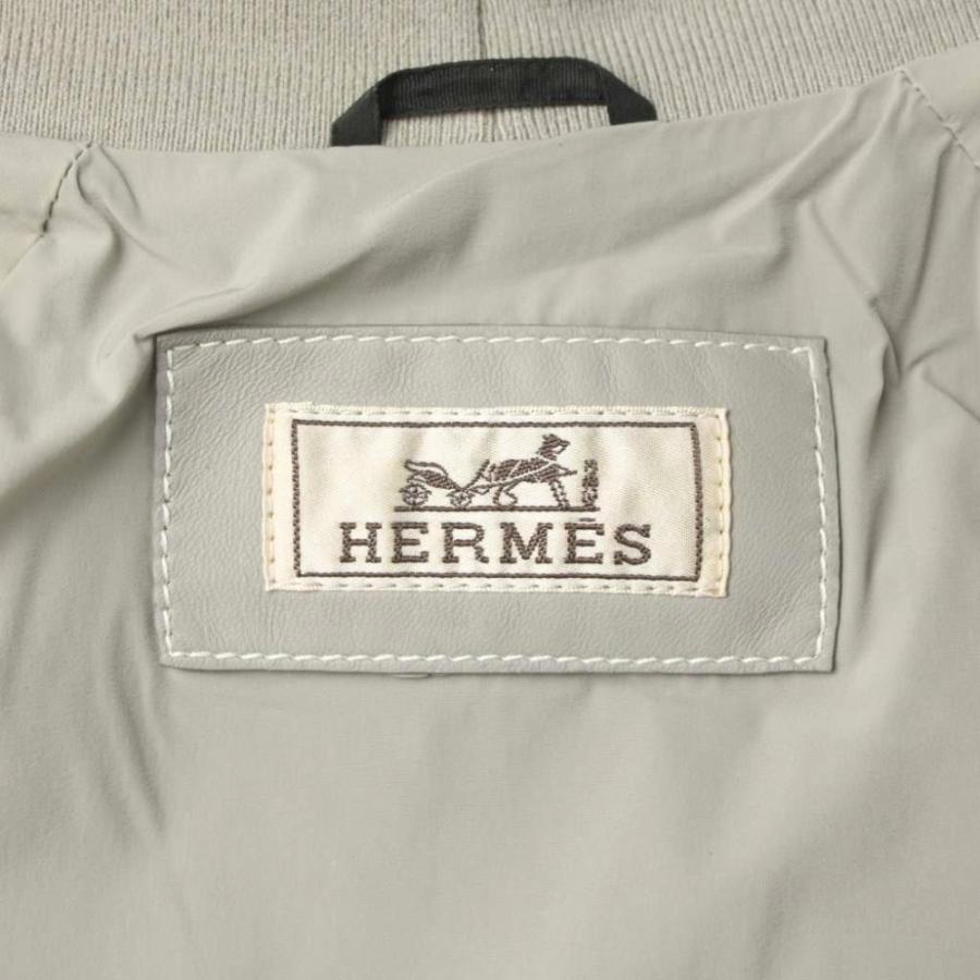 HERMES（エルメス） 未使用品 レザー ジップアップ ブルゾン 