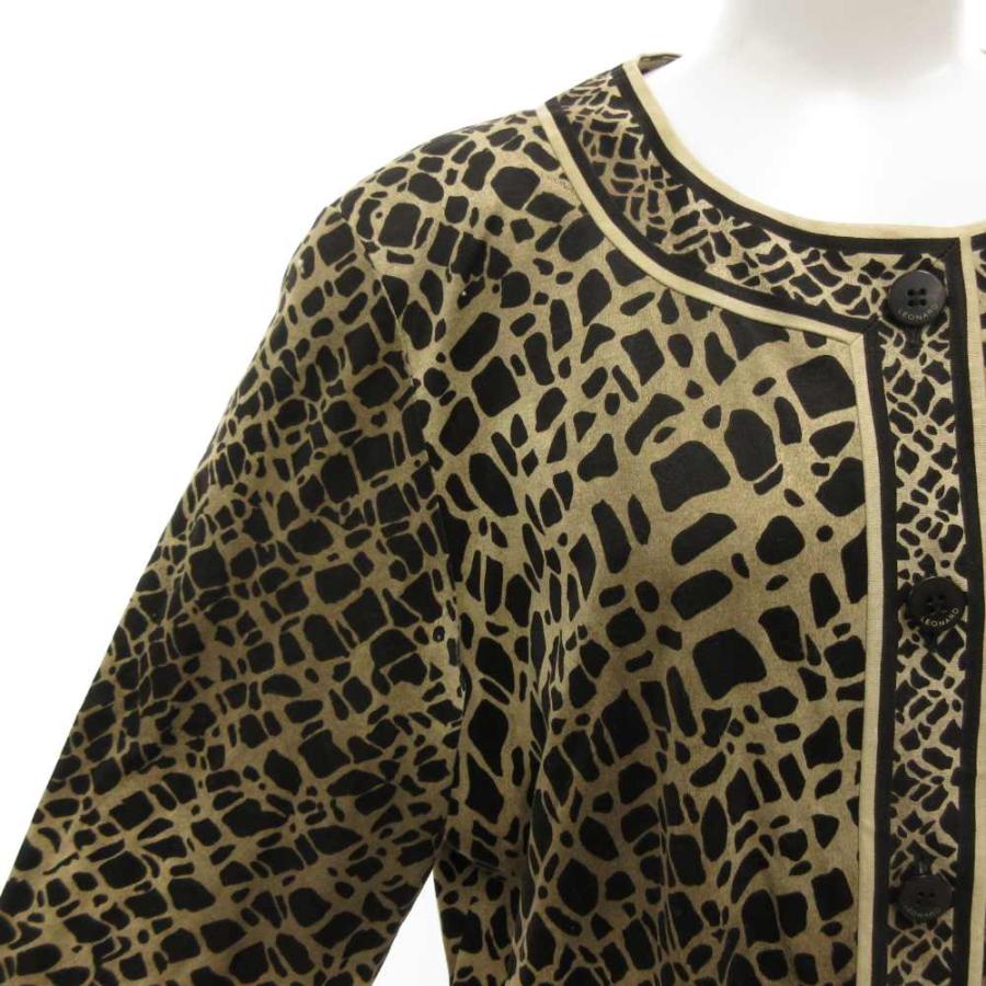 72 LEONARD FASHION フラワープリント カーディガン LEONARD（レオナール） ファッション FASHION コットン フラワー