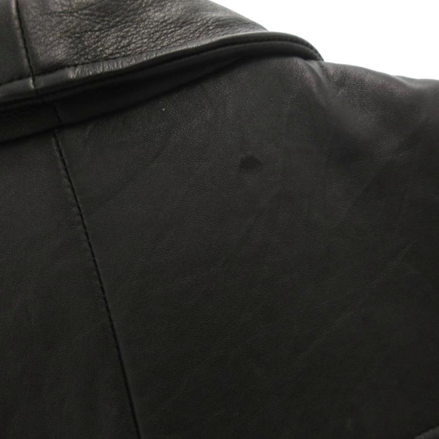 XL ROSHELL ラムレザー ライダース キルティング ブラック XL ROSHELL ラムレザー ライダース キルティング ブラック