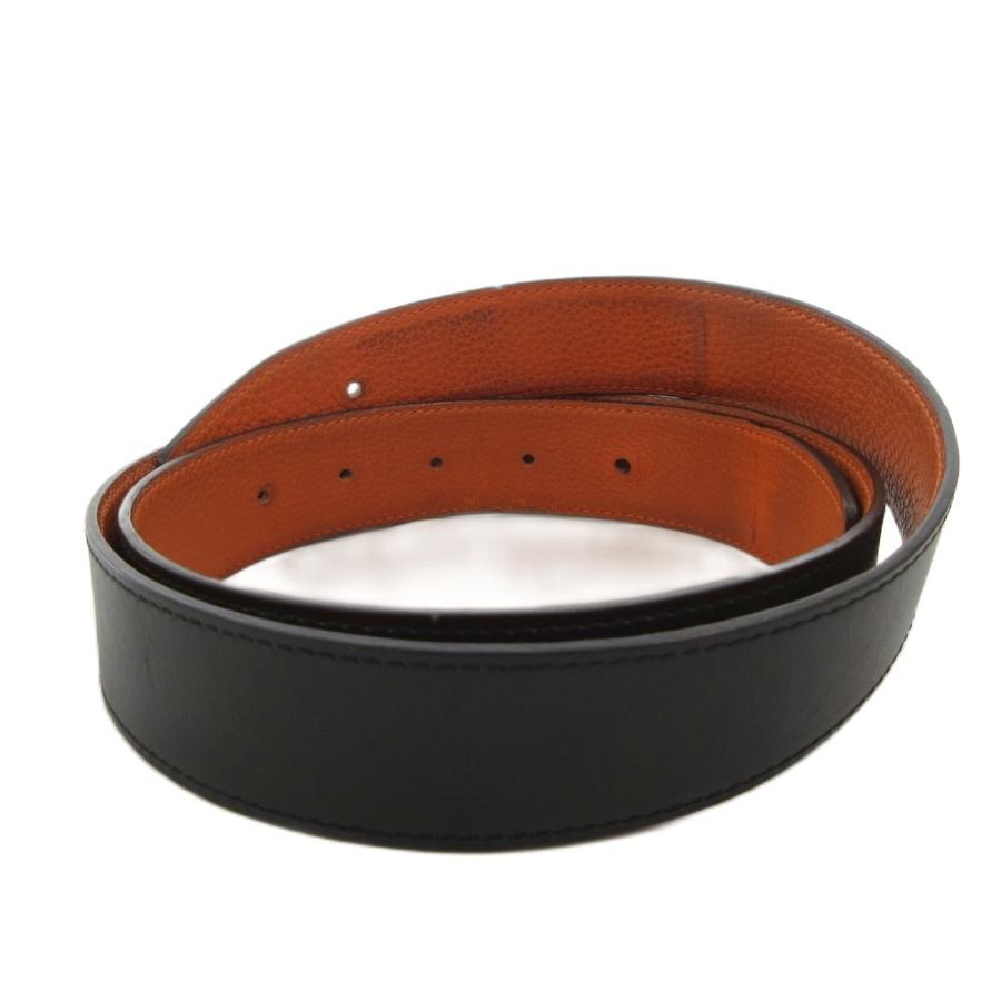 HERMES（エルメス） レザーベルト 95 C AA 150 黒 ブラック 茶