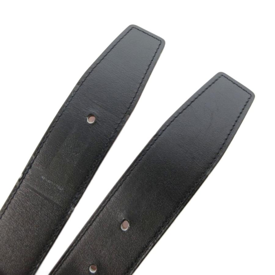 HERMES（エルメス） レザーベルト 95 C AA 150 黒 ブラック 茶