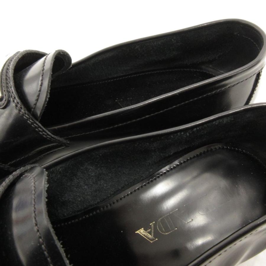 PRADA（プラダ） チョコレート ローファー ブラッシュドレザー