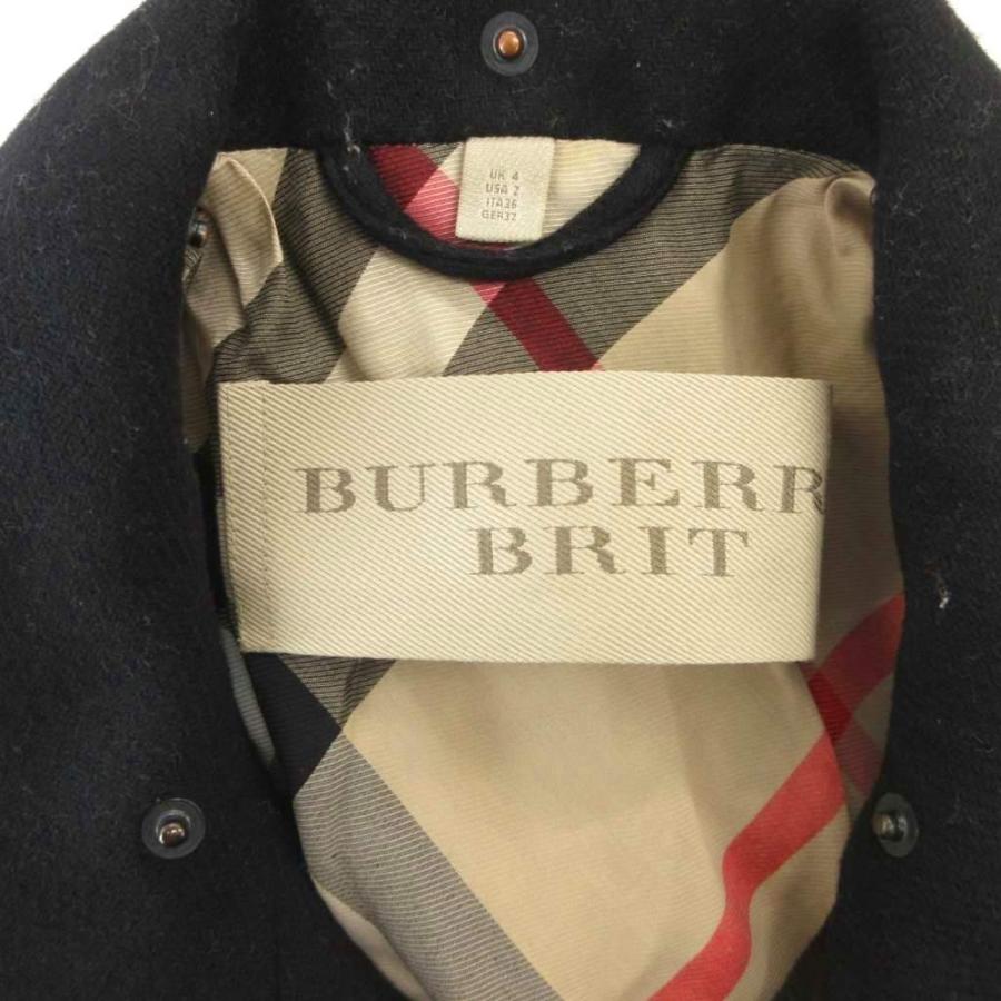 バーバリーブリット BURBERRY BRIT コート ウール 36 黒 ブラック