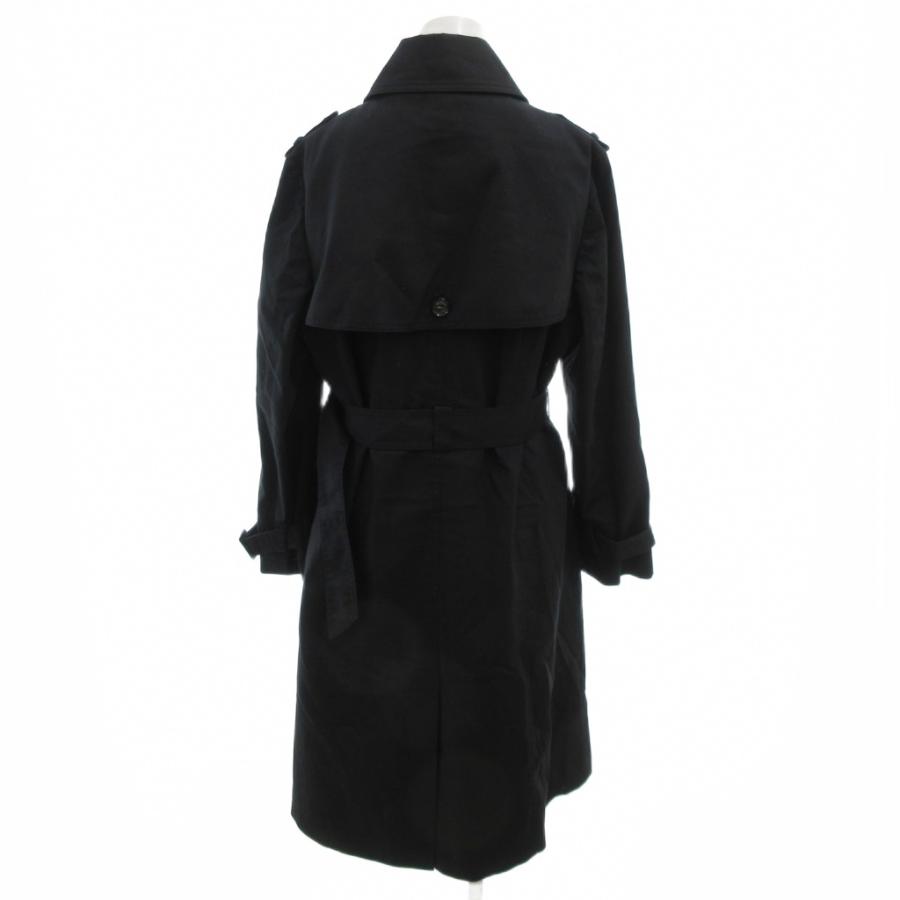 人気 Aquascutum ライナー ネイビー ベルト トレンチコート ロング丈