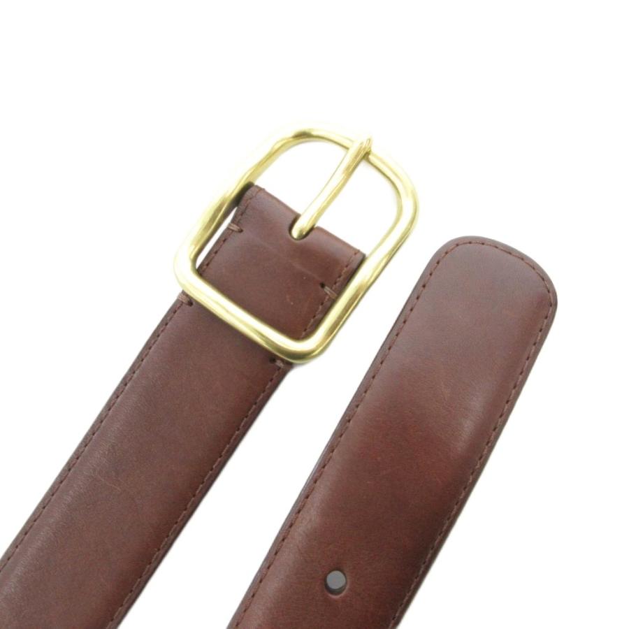 A4可 未使用級 コーチ PVC メッセンジャー チャールズ ベルト ブラウン COACH（コーチ） ベルト レザー バックル 茶 ブラウン 90044 /FF