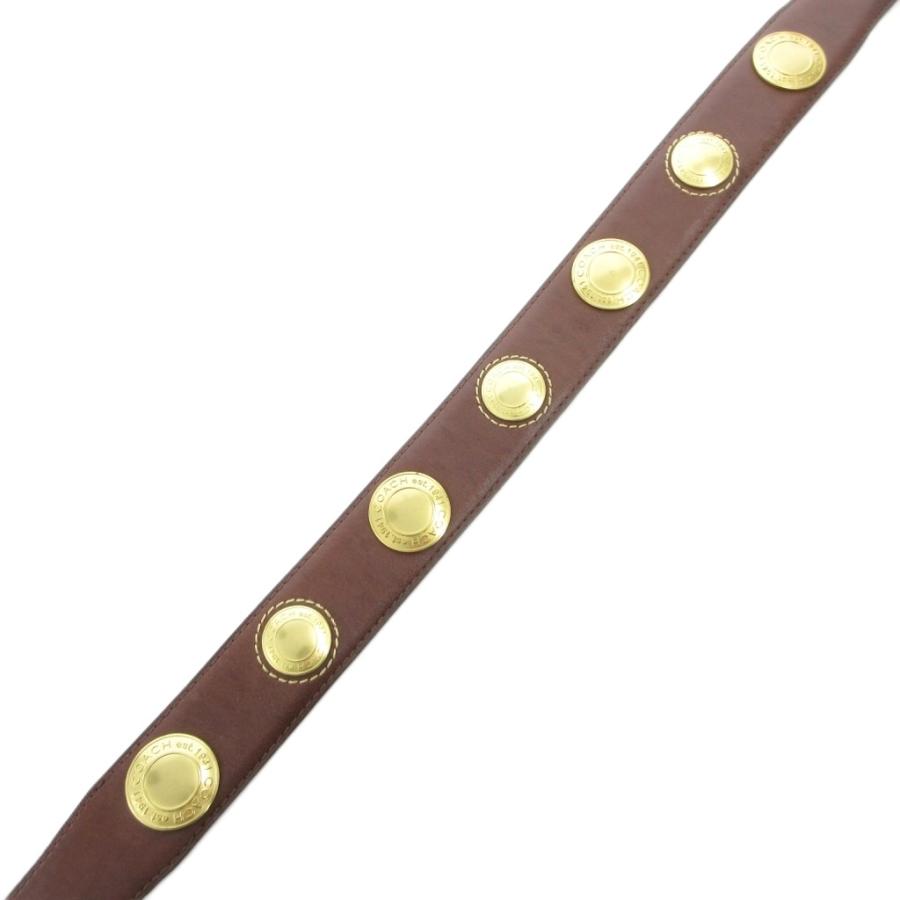 【未使用】coach ベルト シグネチャー 焦げ茶 コーチ レザーベルト COACH（コーチ） ベルト レザー バックル 茶 ブラウン 90044 /FF