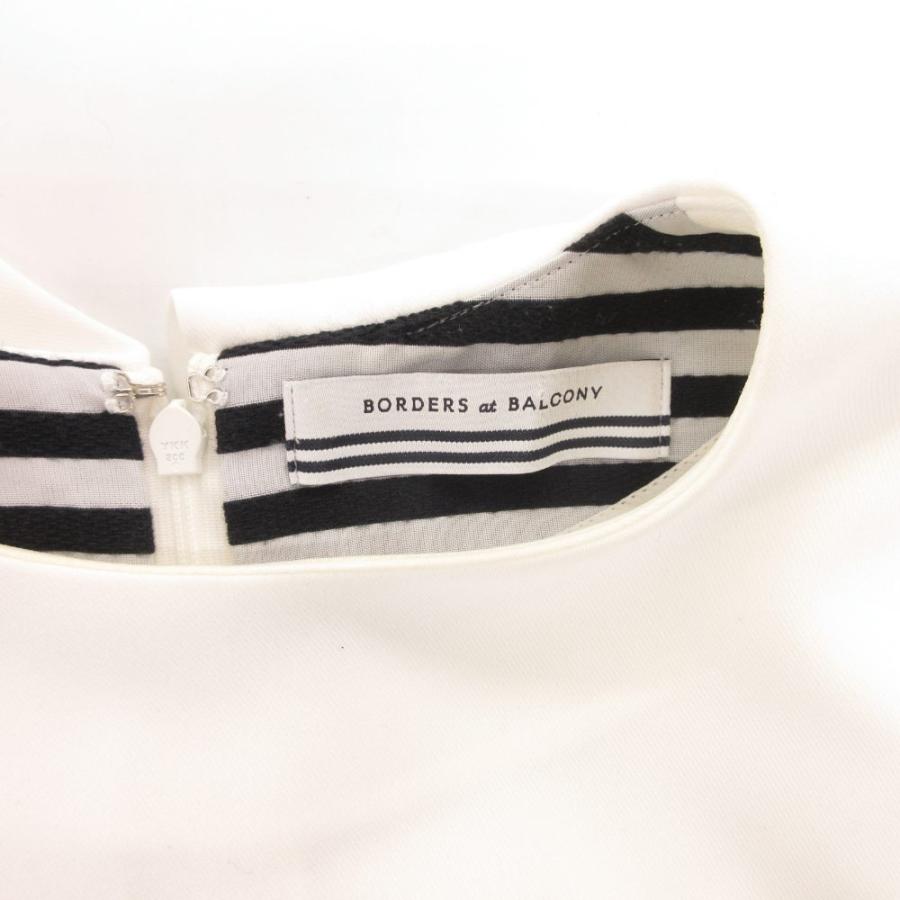 BORDERS at BALCONY ノースリーブカットソー ブラウス 半袖 フリル 38