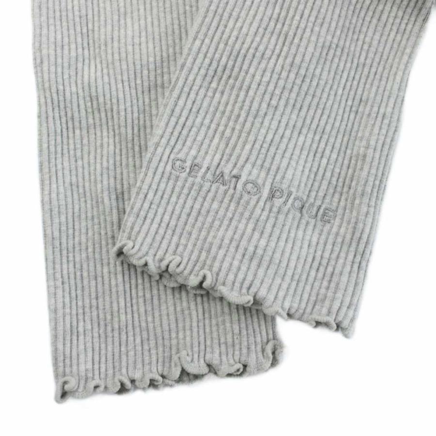 gelato pique マタニティリブワンピース グレー F マタニティリブワンピース｜gelato pique ジェラート ピケ