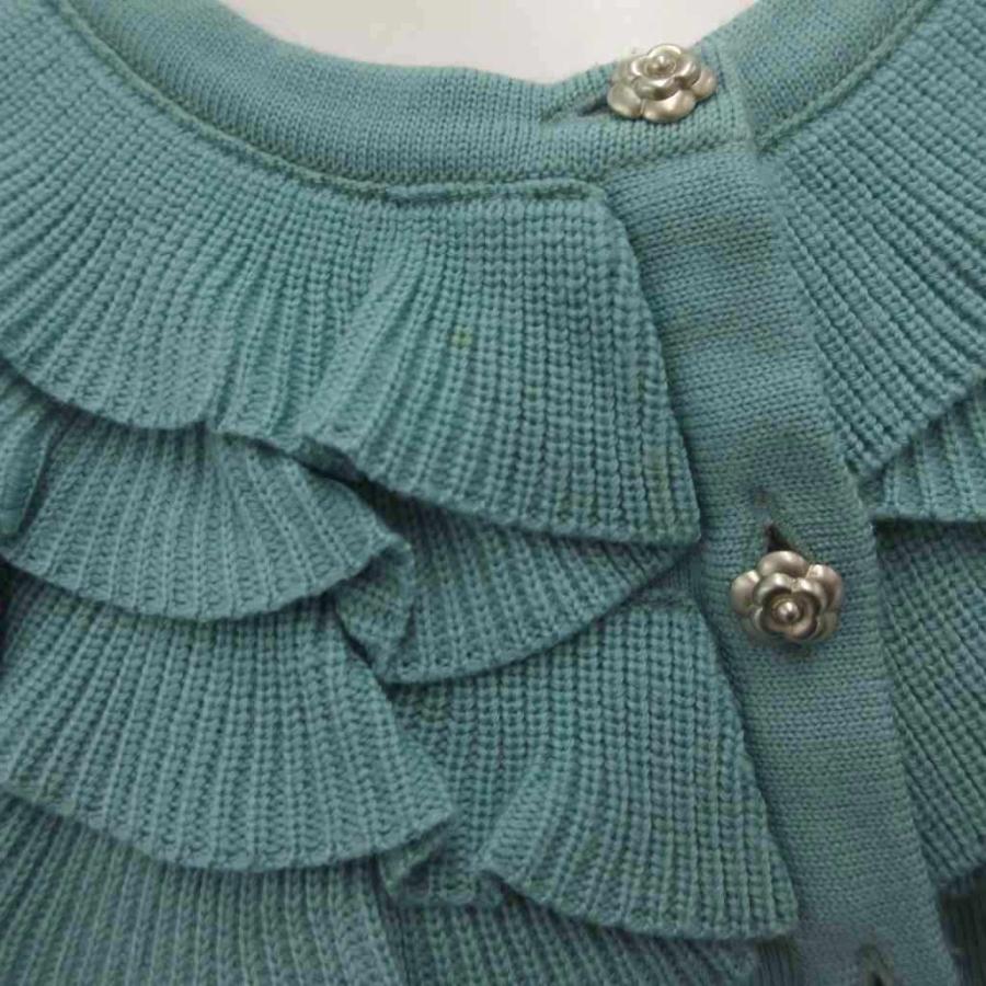 Rene（ルネ） カーディガン ニット ウール 36 水色 ライトブルー