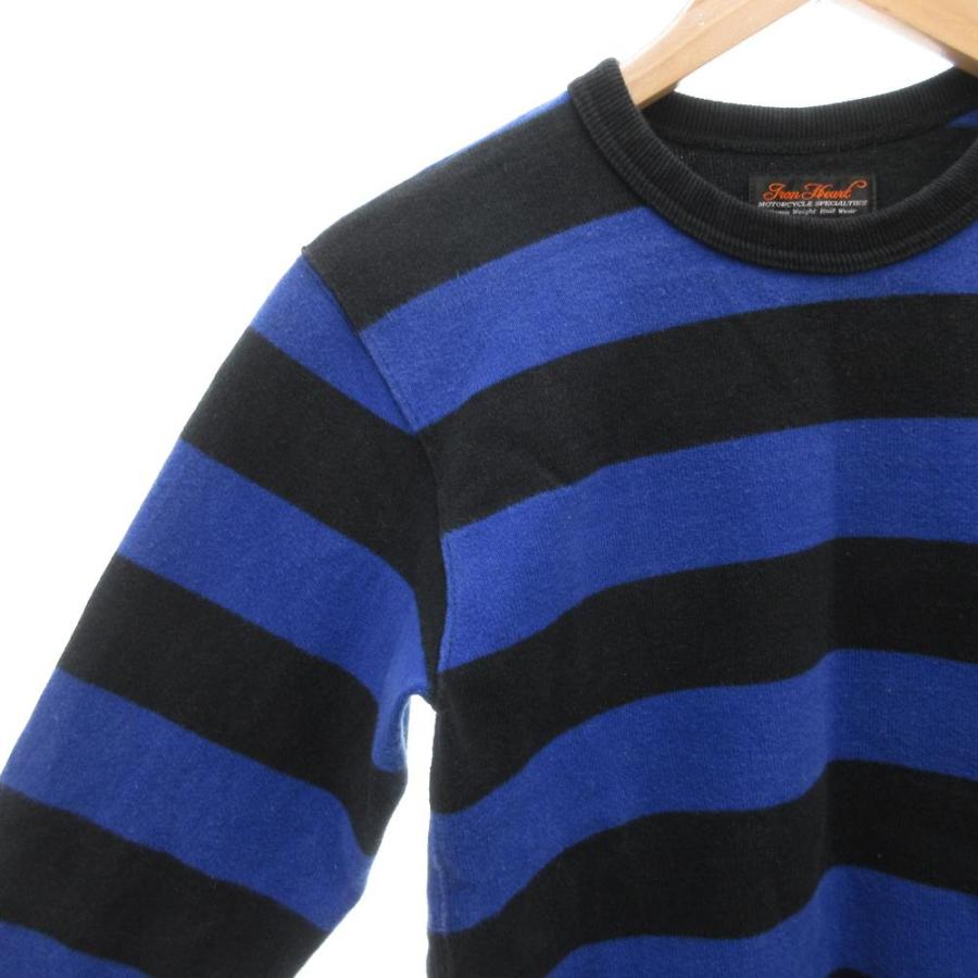 アイアンハート IRON HEART Tシャツ 長袖 ロンT クルーネック ボーダー