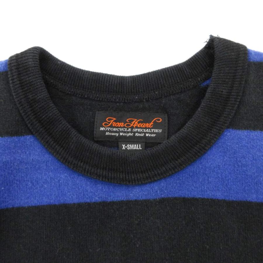 アイアンハート IRON HEART Tシャツ 長袖 ロンT クルーネック ボーダー