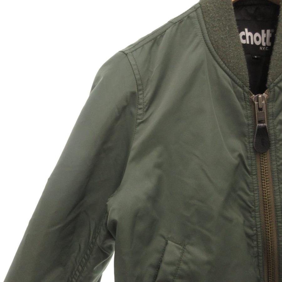 【短丈】Schott MA-1 ブラック フライトジャケット JEANASIS schott - SCHOTT / ショット | × JEANASIS ジーナシス 別注 MA-1