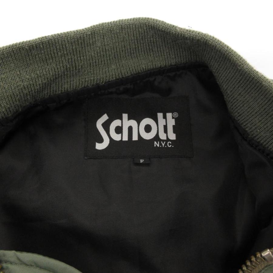 【短丈】Schott MA-1 ブラック フライトジャケット JEANASIS schott - SCHOTT / ショット | × JEANASIS ジーナシス 別注 MA-1