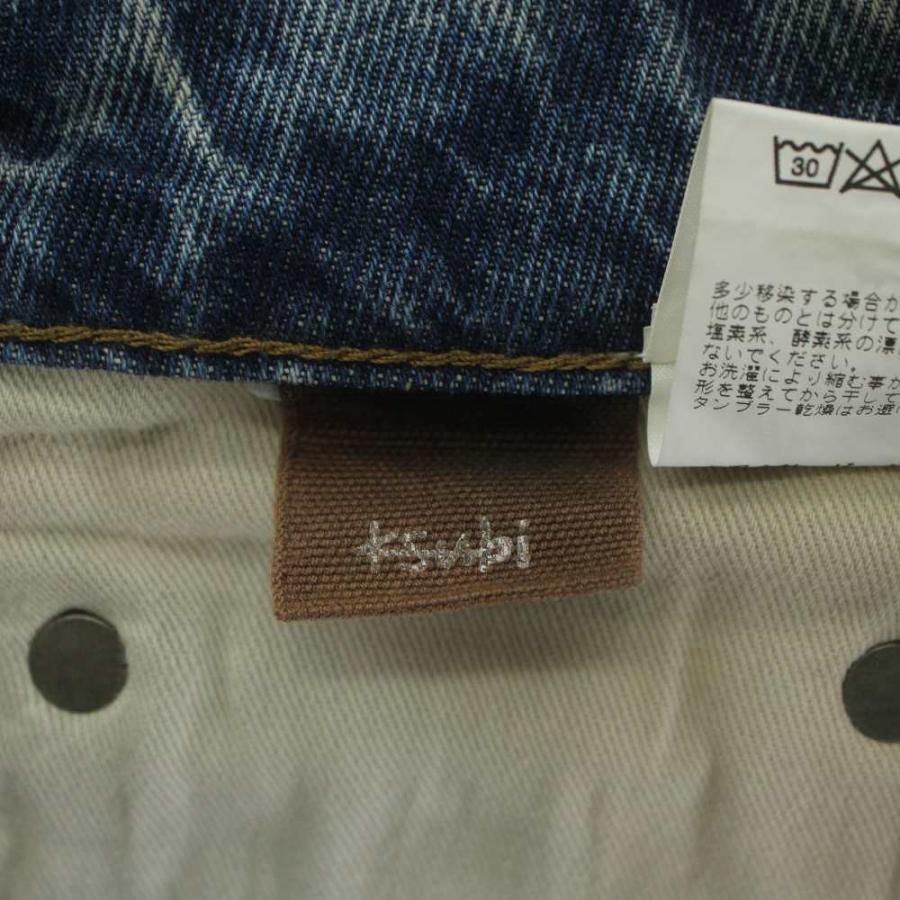 スビ Ksubi デニムパンツ ジーンズ スキニー ダメージ加工 ボタン
