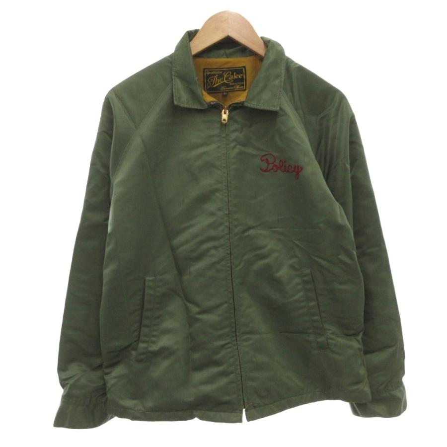 キャリー CALEE ワークジャケット ブルゾン L カーキ ジップアップ