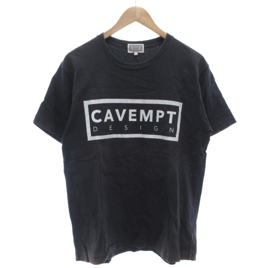 C.E CAVEMPT Tシャツ 半袖 クルーネック プリント M 紺 ネイビー /GV 