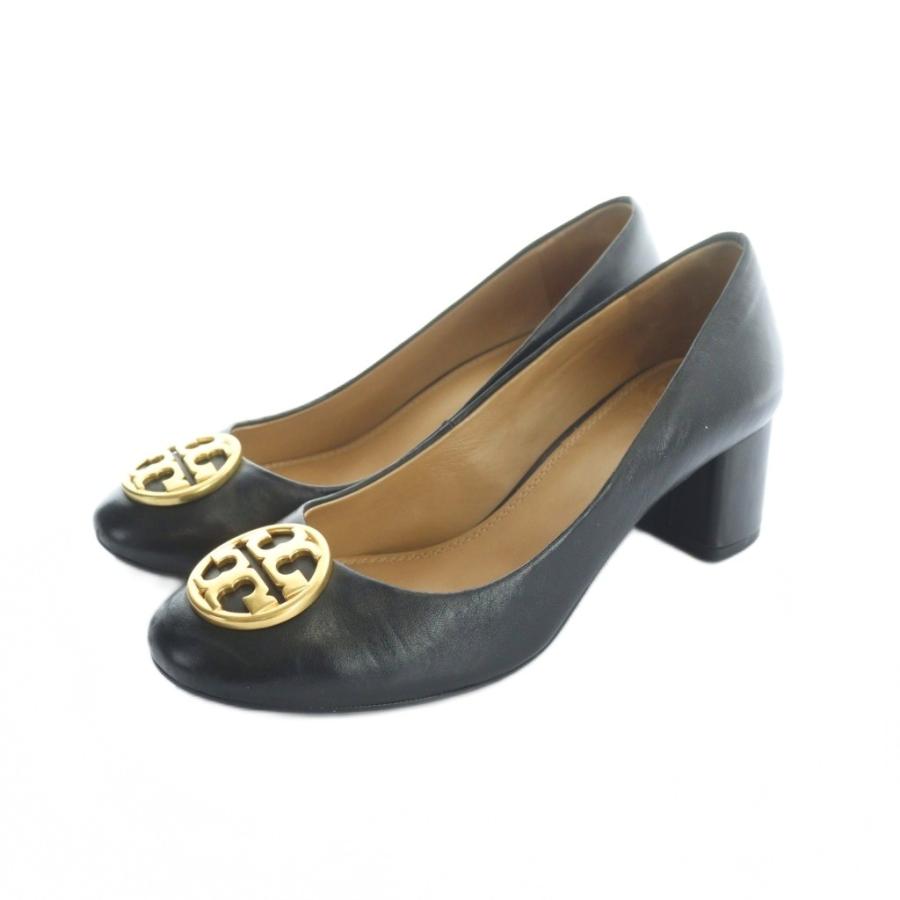 TORY BURCH（トリーバーチ） パンプス レザー ゴールド金具 ラウンド