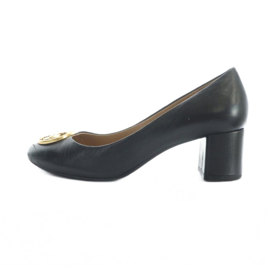 TORY BURCH（トリーバーチ） パンプス レザー ゴールド金具 ラウンド