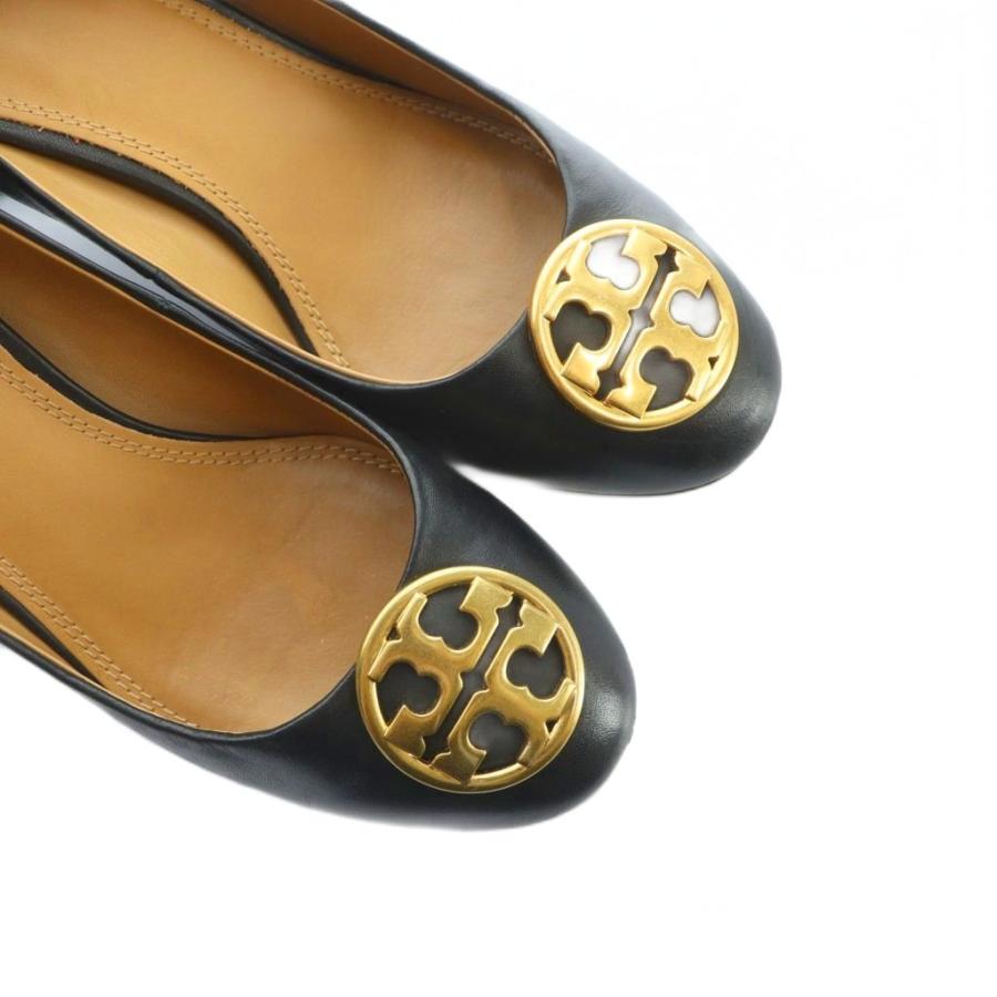 TORY BURCH（トリーバーチ） パンプス レザー ゴールド金具 ラウンド