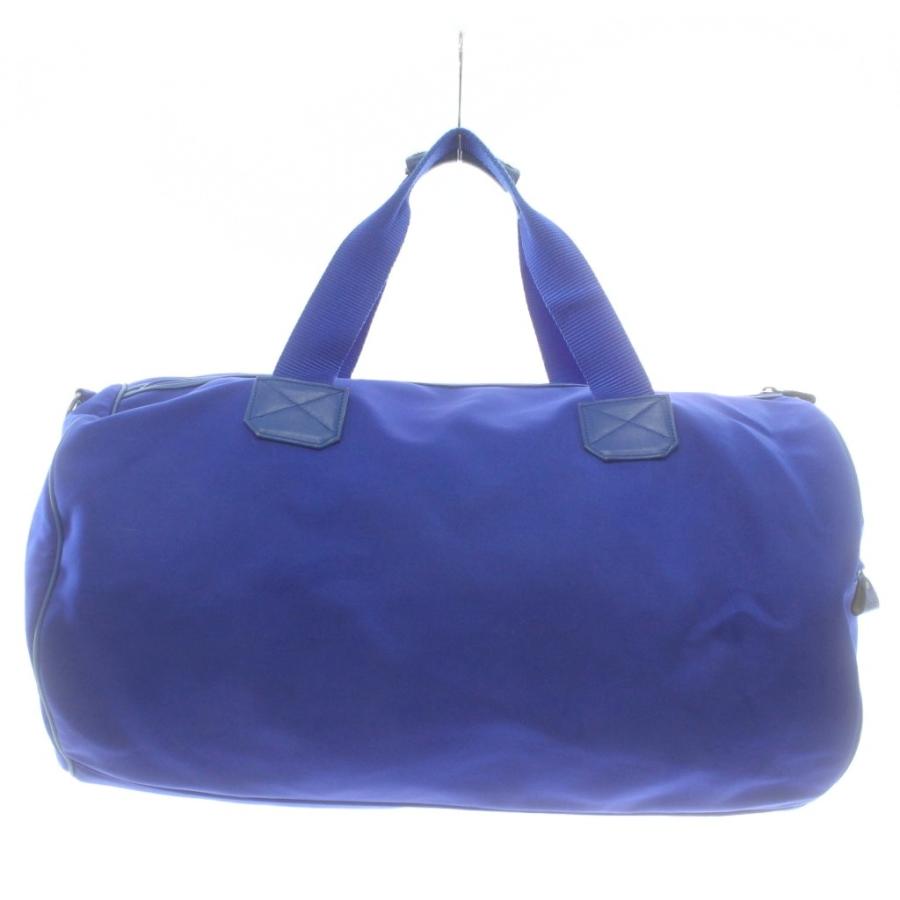 ケンゾー KENZO ボストンバッグ ショルダー 2WAY ロゴ 刺繍 青 ブルー