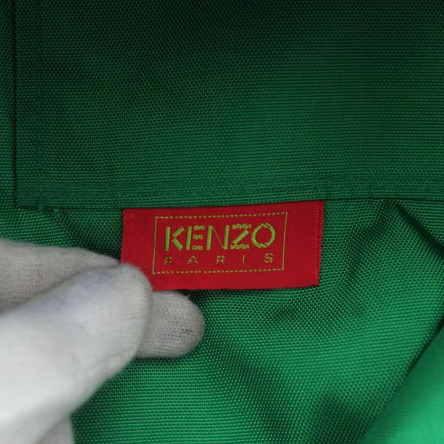 ケンゾー KENZO ボストンバッグ ショルダー 2WAY ロゴ 刺繍 青 ブルー