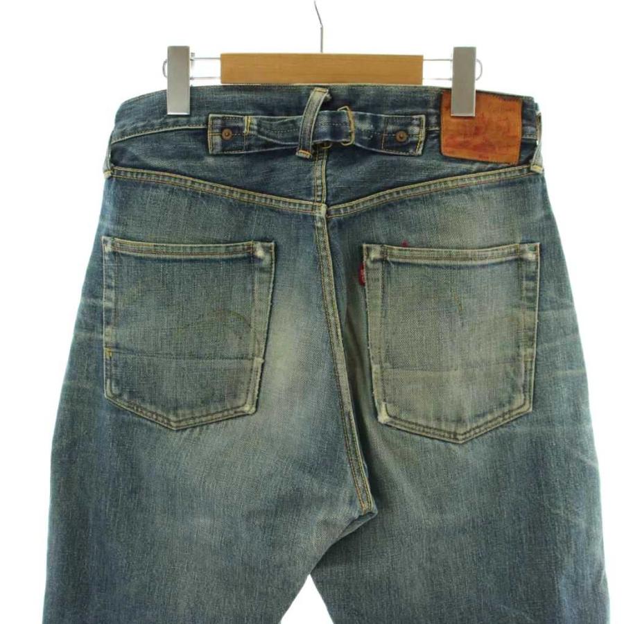 EVISU エヴィス シンチバック付き デニムパンツ W29 中古・古着通販】EVISU (エヴィス) デニムパンツ インディゴ サイズ