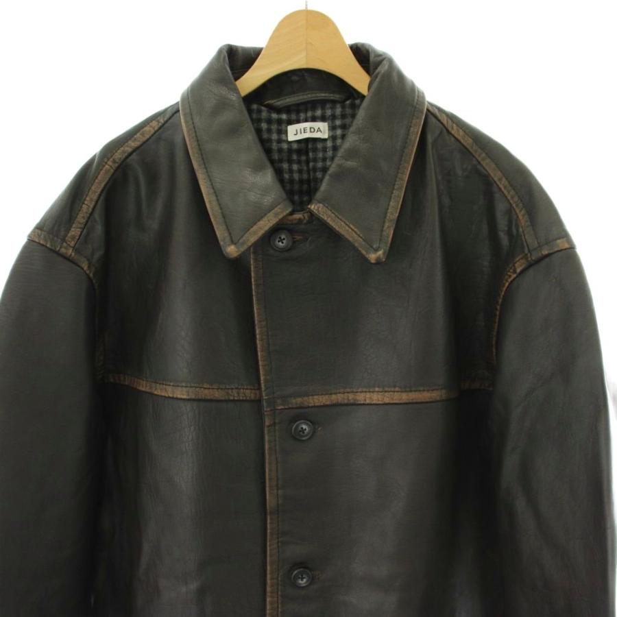 ジエダ Jieda 25AW LEATHER CAR COAT レザーカーコート ジャケット