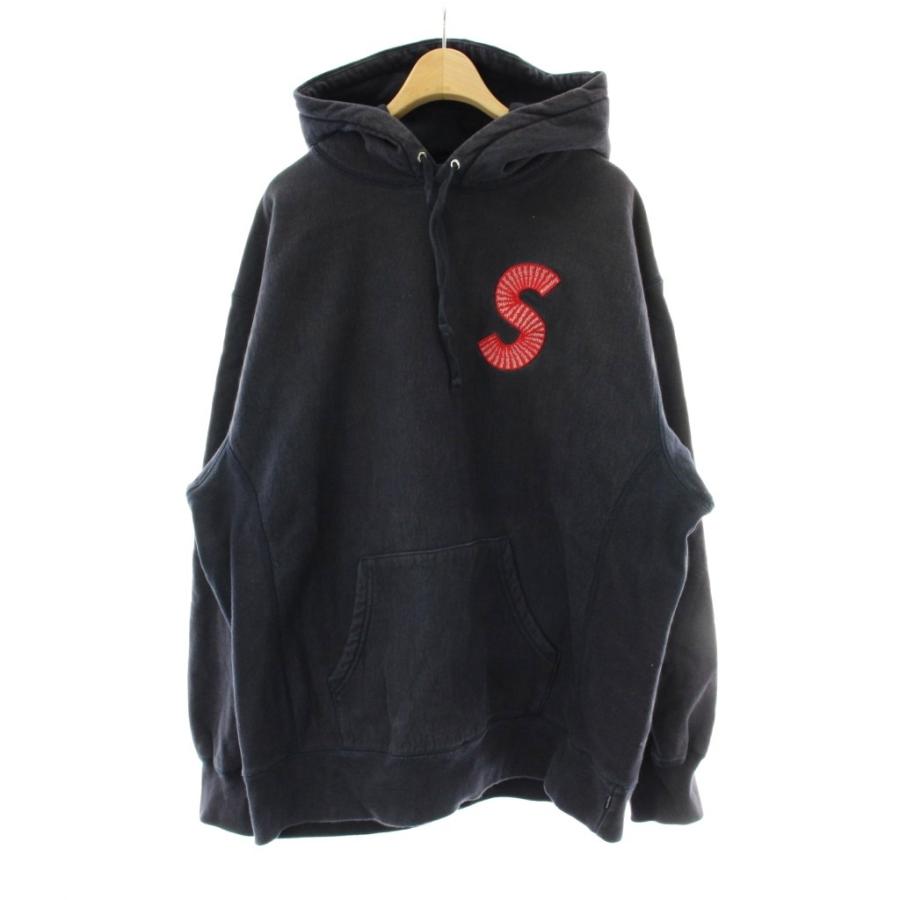 Supreme ブラック パーカー フードロゴL Supreme シュプリーム 2024AW