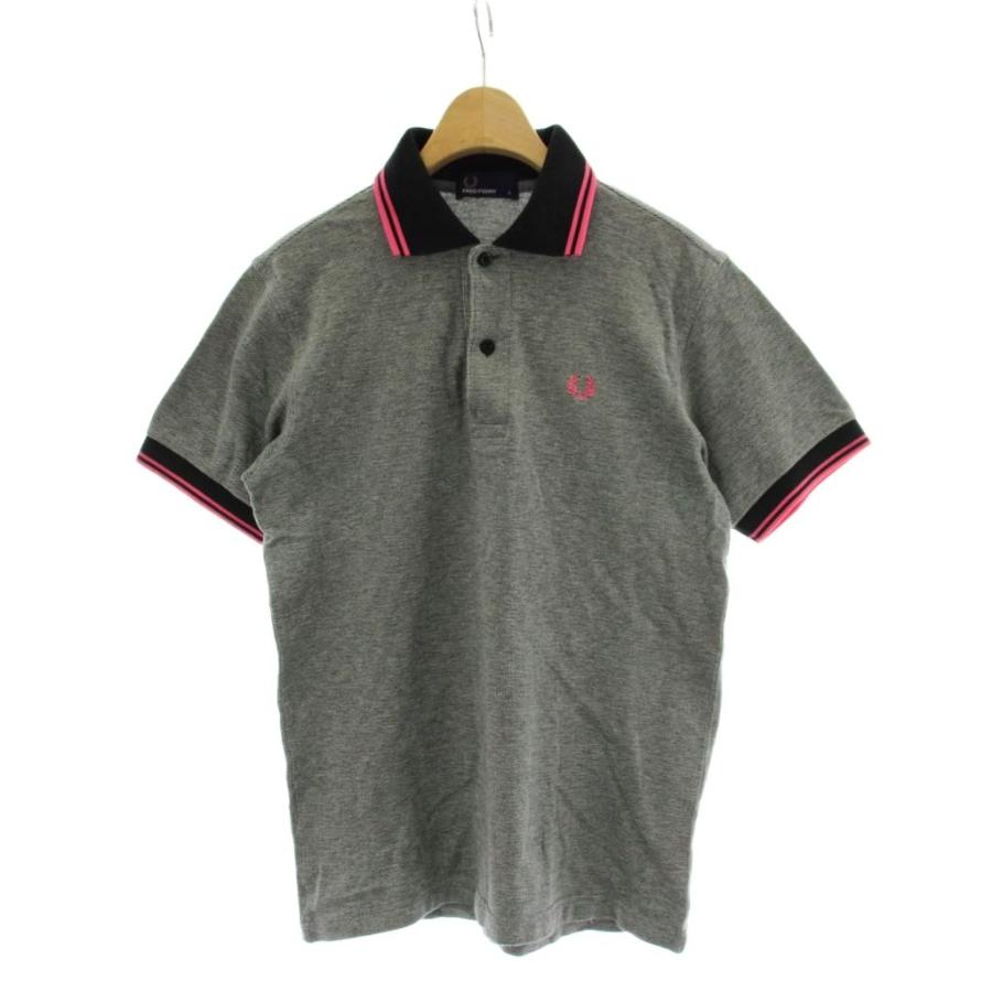 FRED PERRY（フレッドペリー） ポロシャツ S 黒 ブラック ピンク 半袖