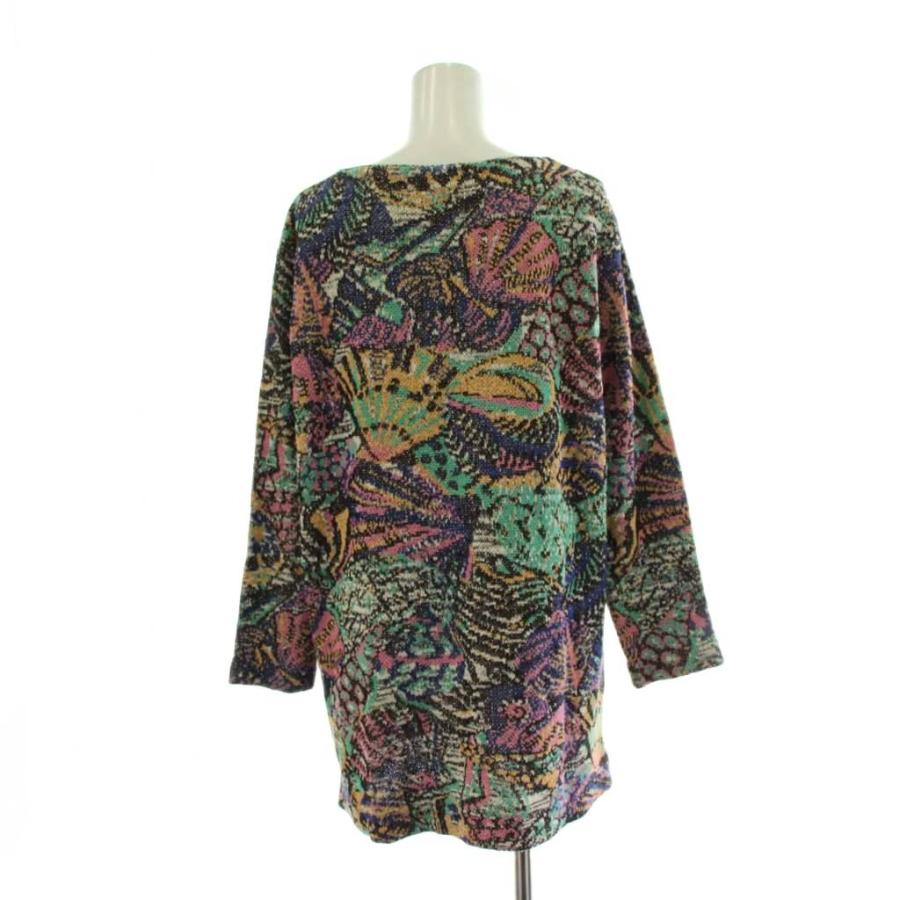 ミッソーニ MISSONI チュニック ニット マルチカラー 総柄 ボート