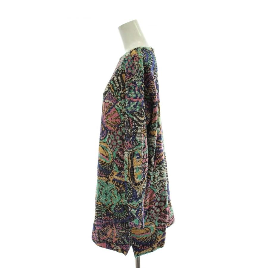 ミッソーニ MISSONI チュニック ニット マルチカラー 総柄 ボート