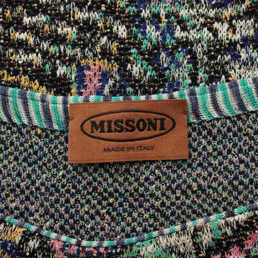 ミッソーニ MISSONI チュニック ニット マルチカラー 総柄 ボート