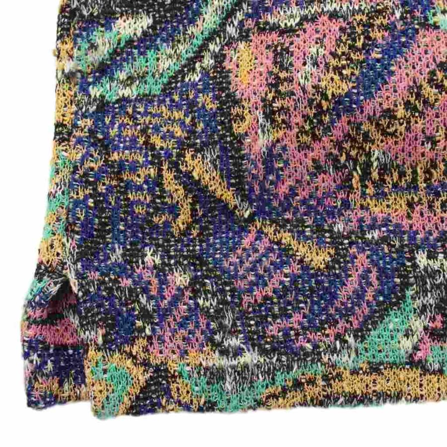 MISSONI イタリア製　マルチカラーチュニック ミッソーニ MISSONI チュニック ニット マルチカラー 総柄 ボート