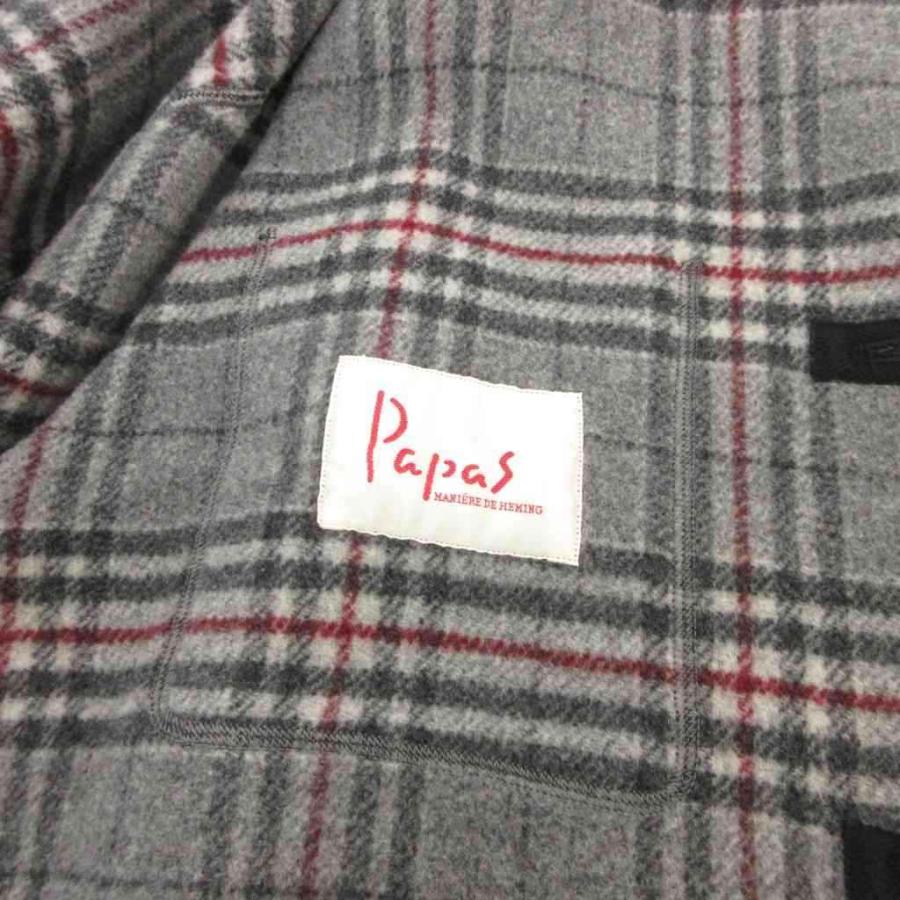 パパス Papas ヴィンテージ コート ウールブレンド オーバーサイズ