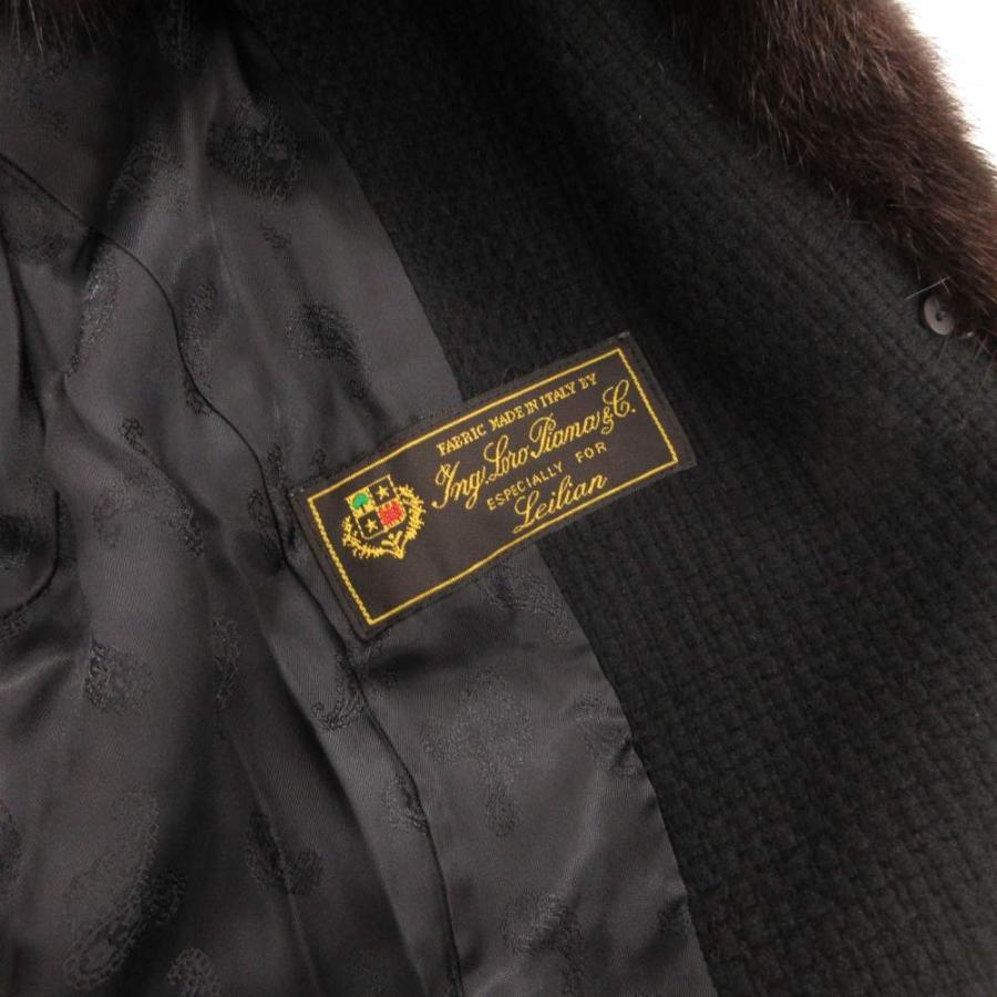 レリアン Leilian LORO PIANA ロロピアーナ地 コート カシミヤ ミンク