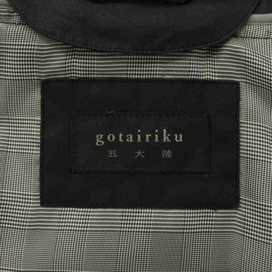 五大陸 gotairiku ステンカラーコート アウター ミドル 比翼ボタン