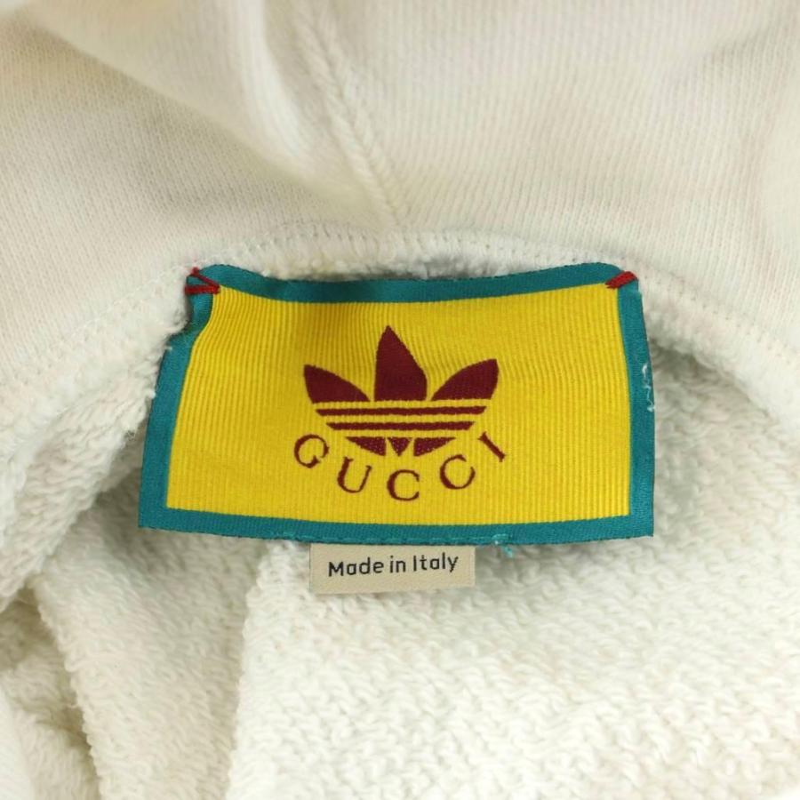 美品　GUCCI グッチ アディダス　コラボ　ロゴ　パーカー　トップス　スエット GUCCI（グッチ） アディダス adidas パーカー レディース ブランド