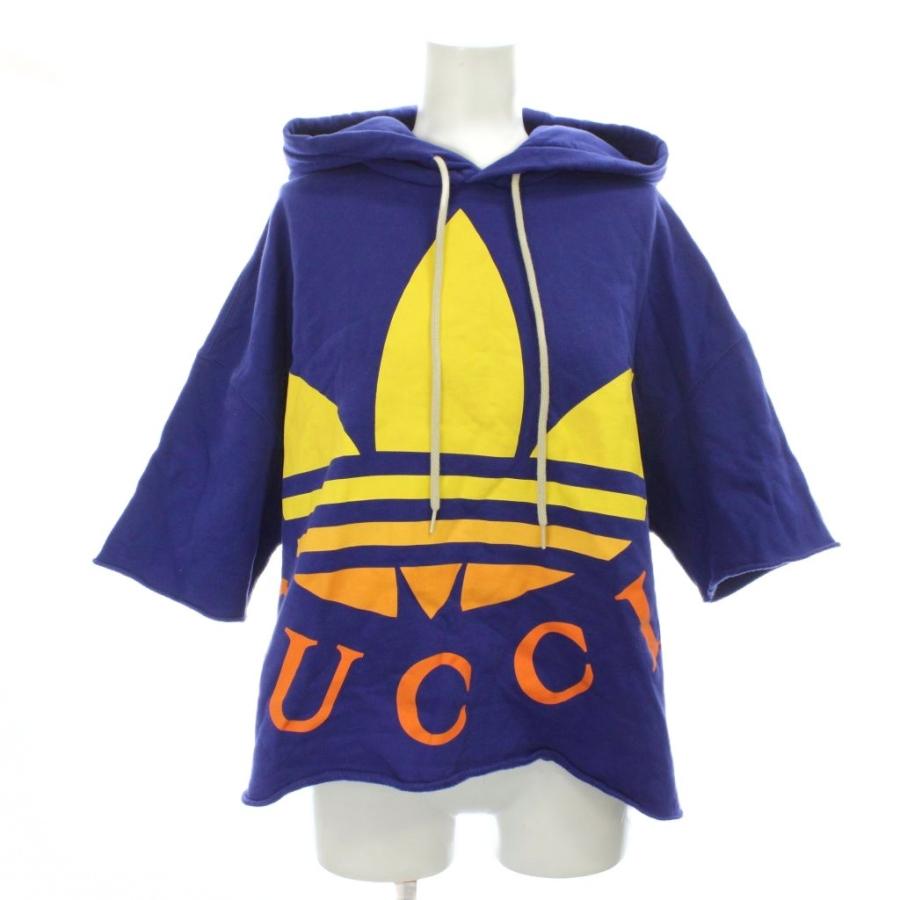 美品　GUCCI グッチ アディダス　コラボ　ロゴ　パーカー　トップス　スエット GUCCI（グッチ） × adidas アディダス コラボ パーカー フーデッド