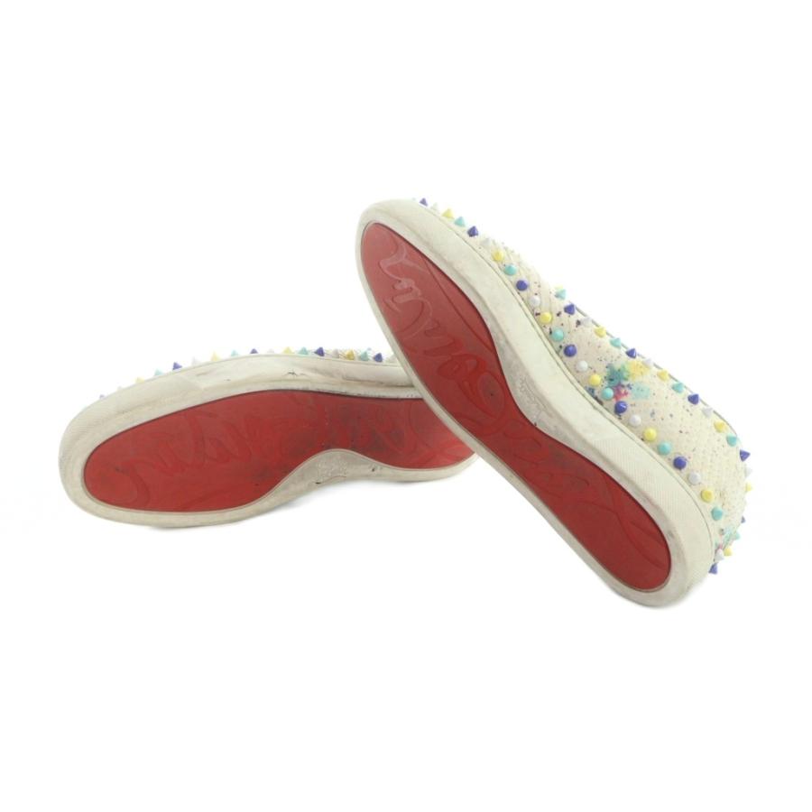 Christian Louboutin（クリスチャンルブタン） スリッポン ロゴ レザー 