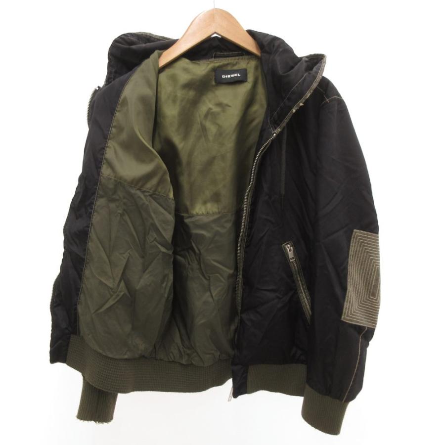 DIESEL（ディーゼル） マウンテンパーカー ジャケット ナイロン S 黒 