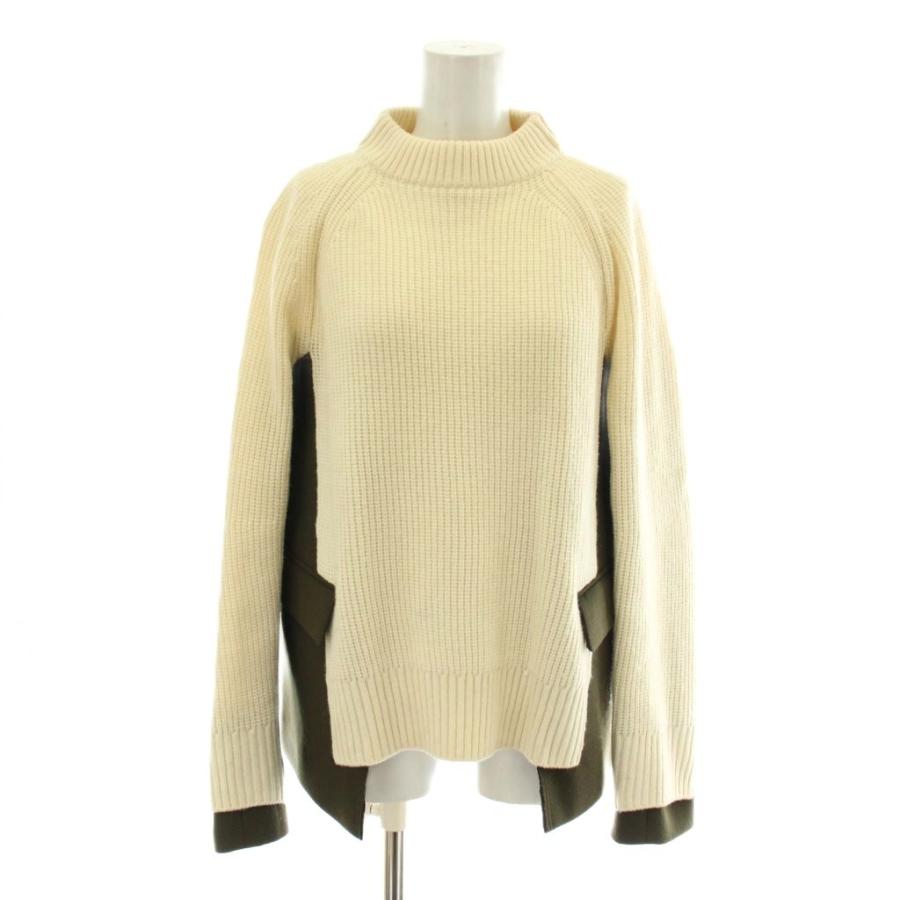 sacai 19AW メルトンドッキングフラップポケットプルオーバーニット 