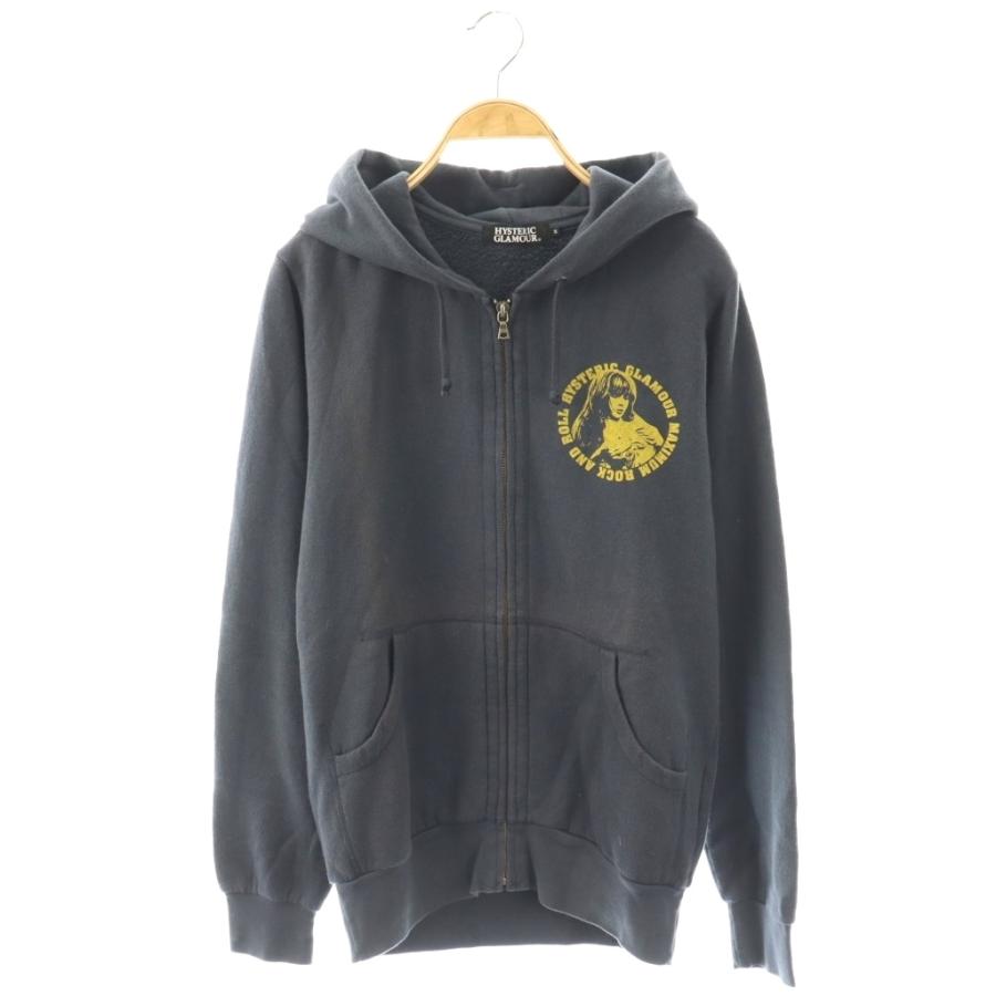 【美品】HYSTERIC GLAMOUR ジップアップパーカー HYSTERIC TIMES ZIP UP HOODIE(L BLACK): HYSTERIC GLAMOUR｜WILDSIDE