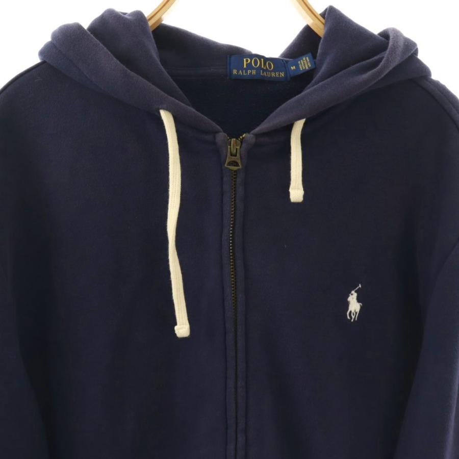 ポロ ラルフローレン POLO RALPH LAUREN ジップアップパーカー M 紺