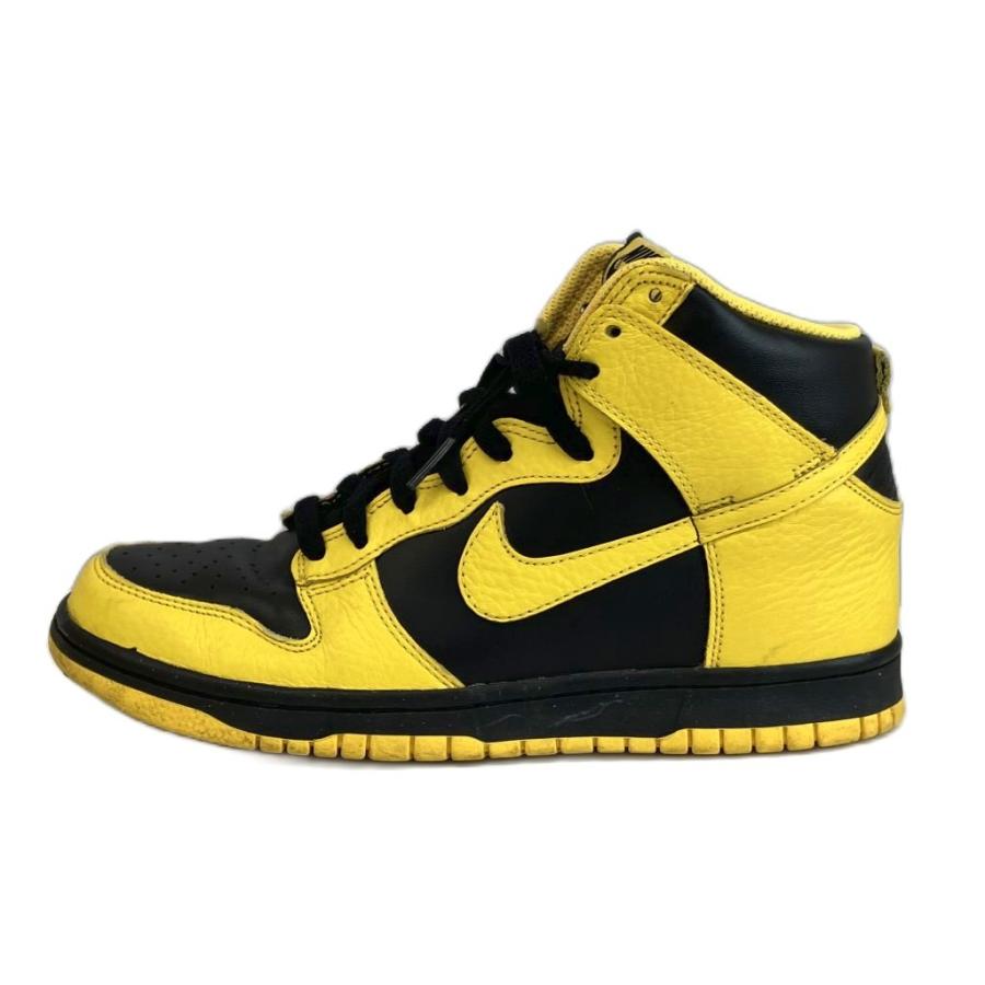 NIKE（ナイキ） ダンク ハイ DUNK HIGH Black Varsity Maize