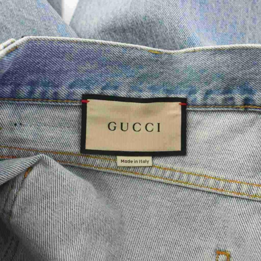 GUCCI（グッチ） テーパード デニムパンツ ジーンズ 33 青 ブルー