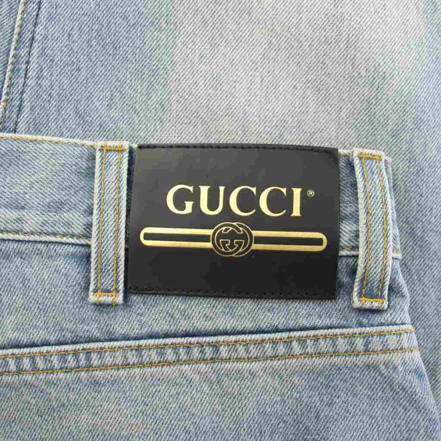 GUCCI（グッチ） テーパード デニムパンツ ジーンズ 33 青 ブルー